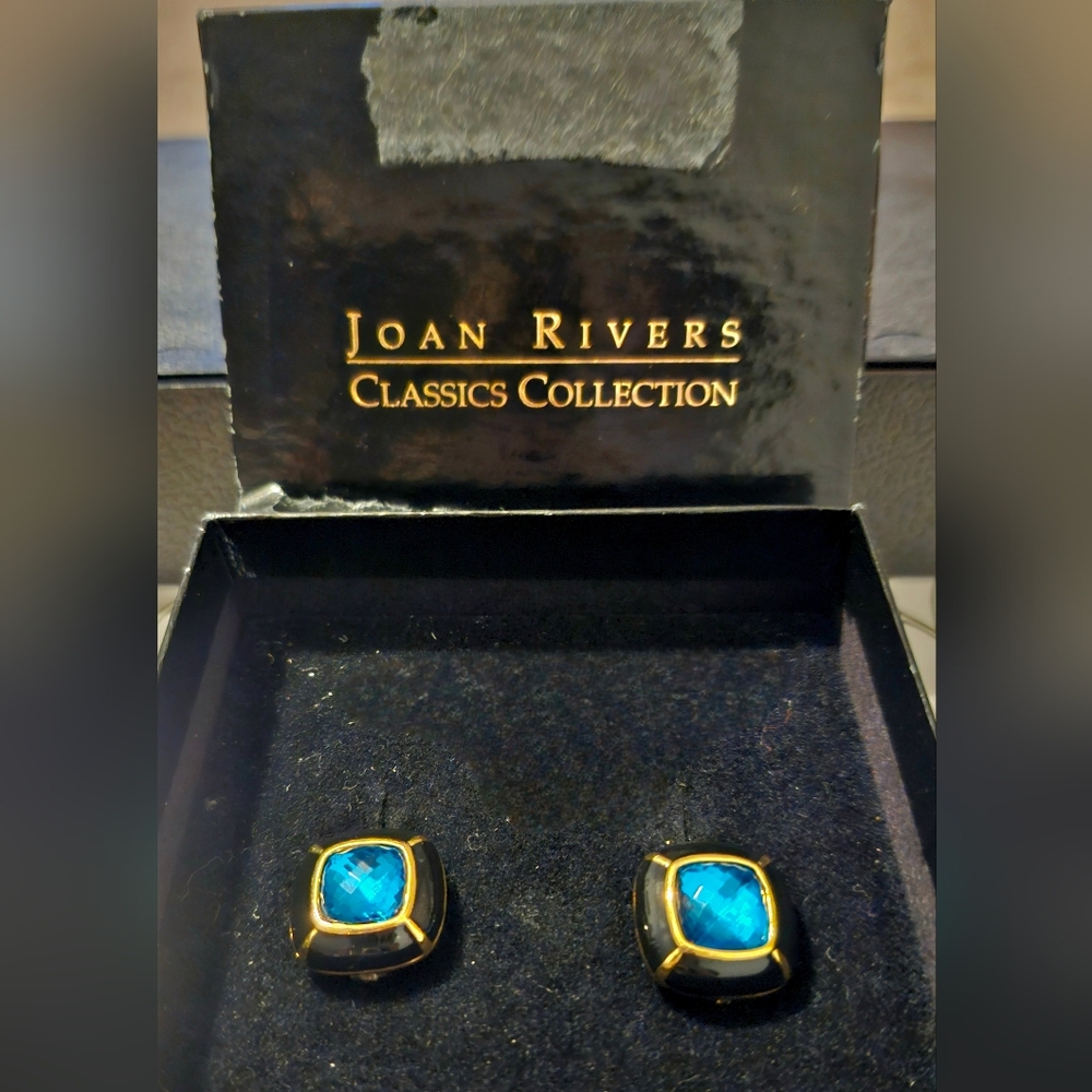 Vtg Joan Rivers Classics Collection "On Trend" Interchangeable Clip On Earrings - Picture 6 of 6